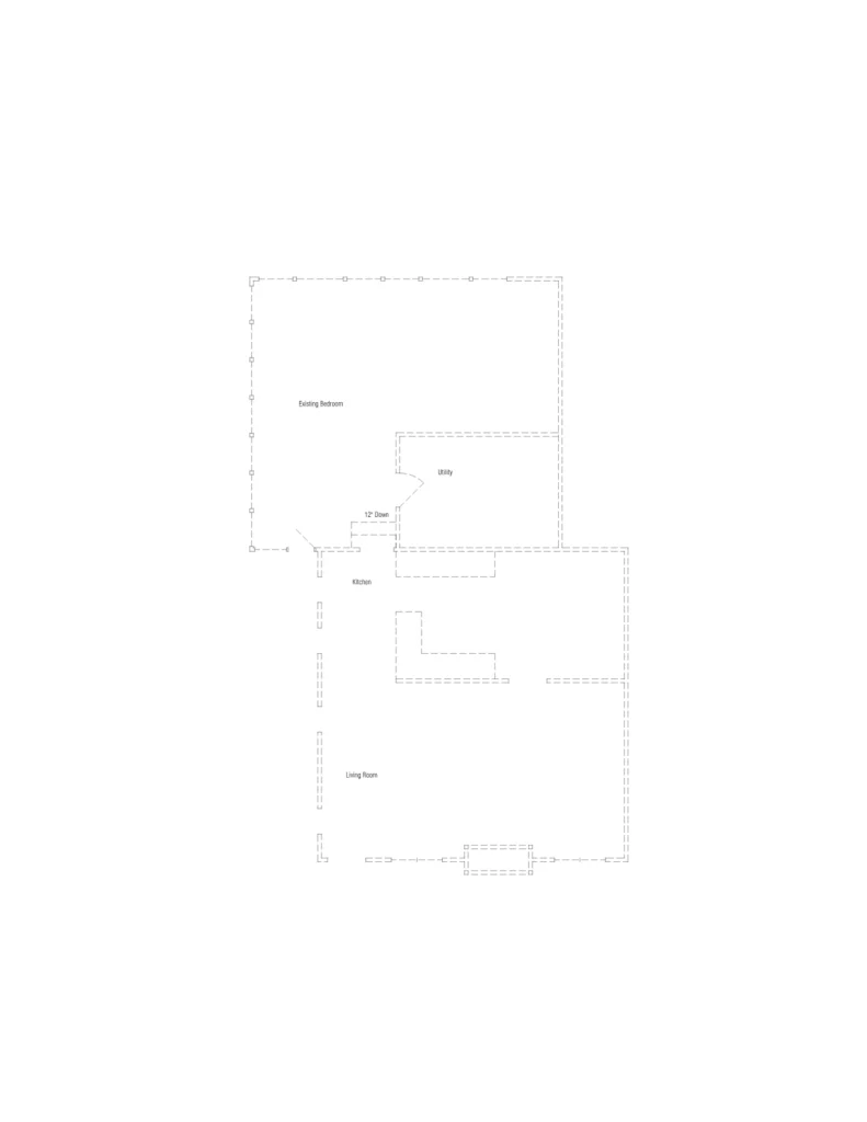 Cedar Crest Family Room Addition Floor Plan - Before