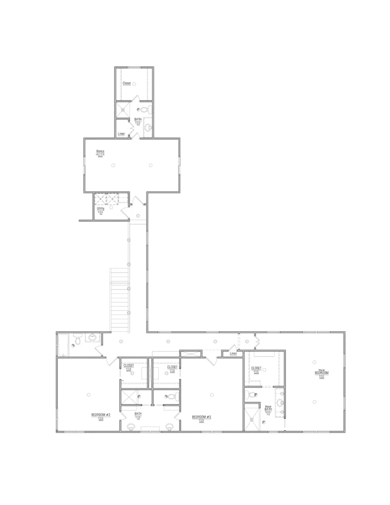 Utica Sq Custom Home -Upper Floor Plan