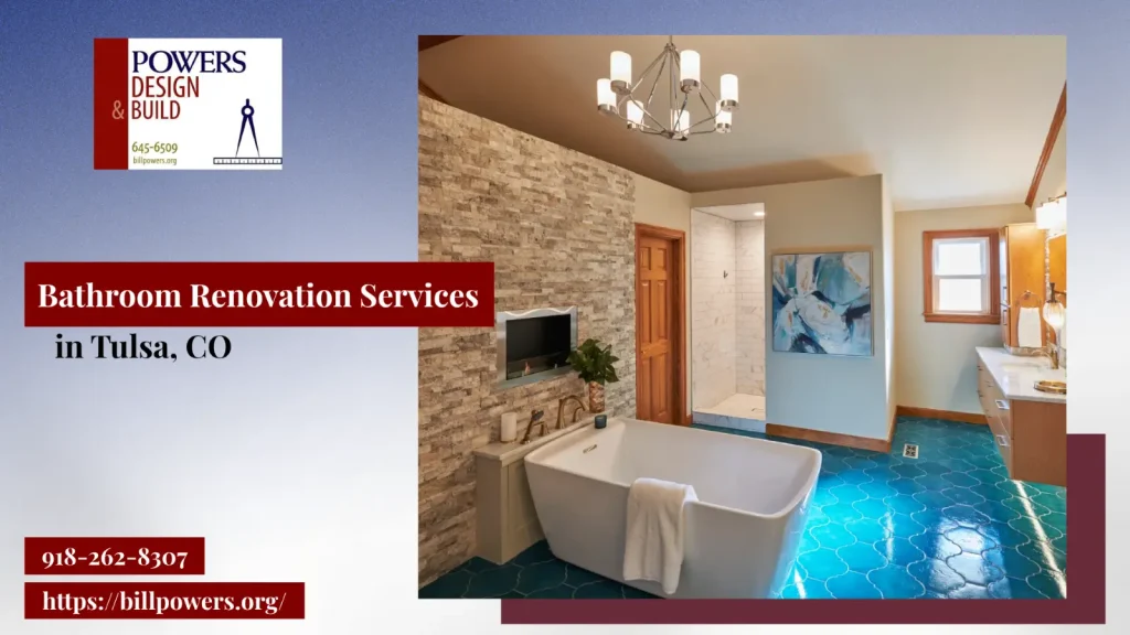 Luxurious bathroom remodel featuring stone accent wall and walk-in shower