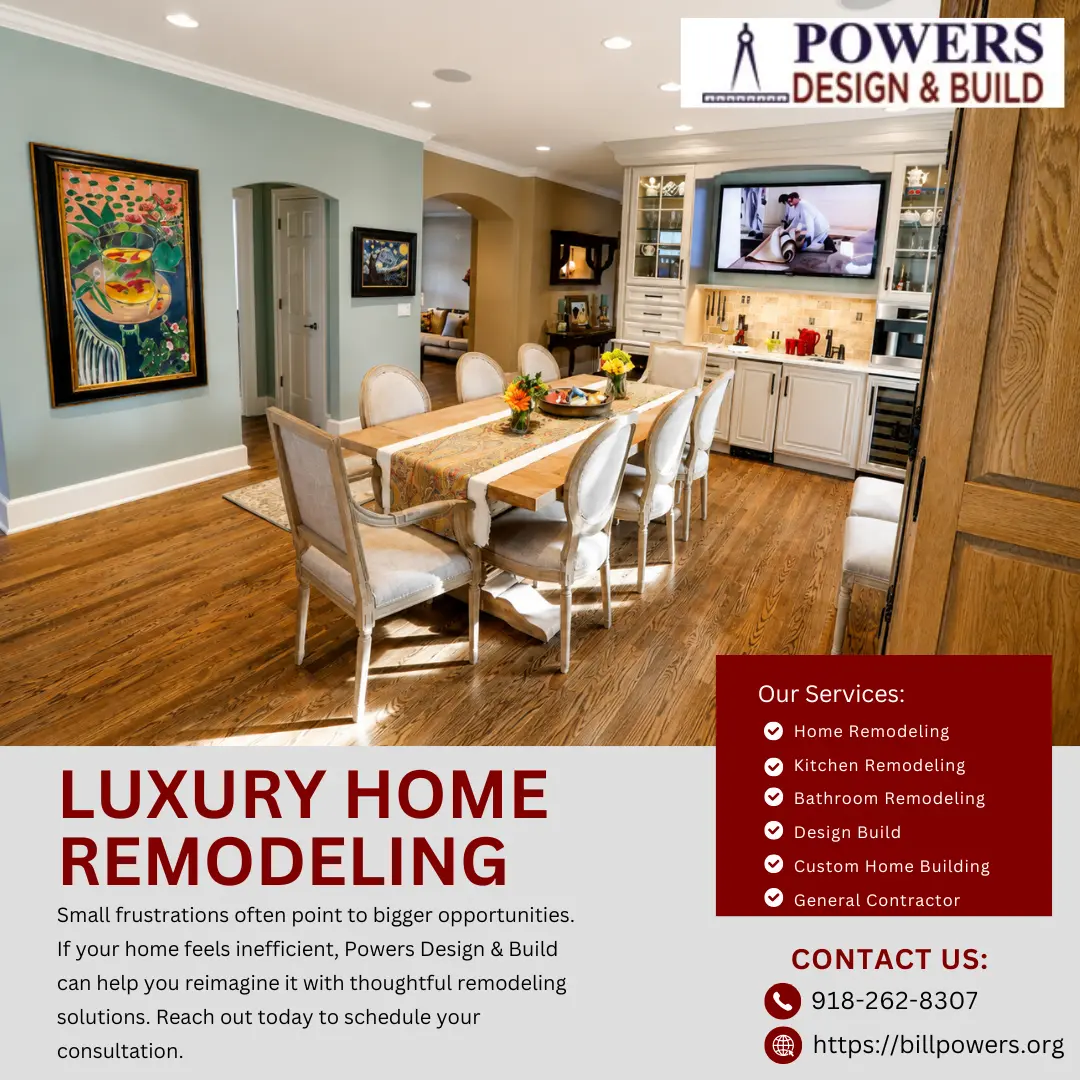 Luxury home remodel with custom dining space