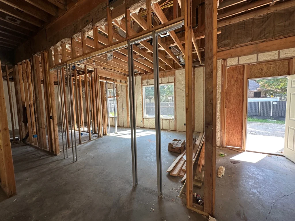 Tulsa custom home construction framing