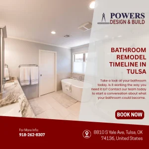 Modern bathroom remodel with freestanding bathtub and custom vanity